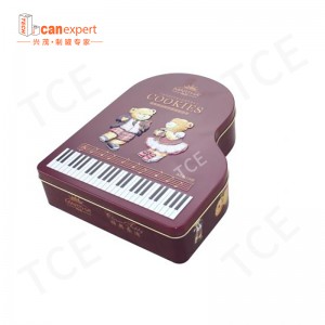 Brugerdefineret cookie tin dåse mad tin emballage metalbokse præget cookie tin krukker