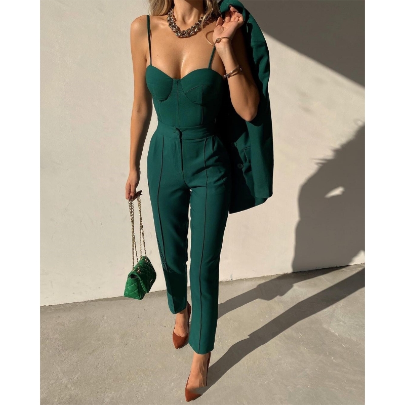 Sexet Slim Halter Top Pants Set