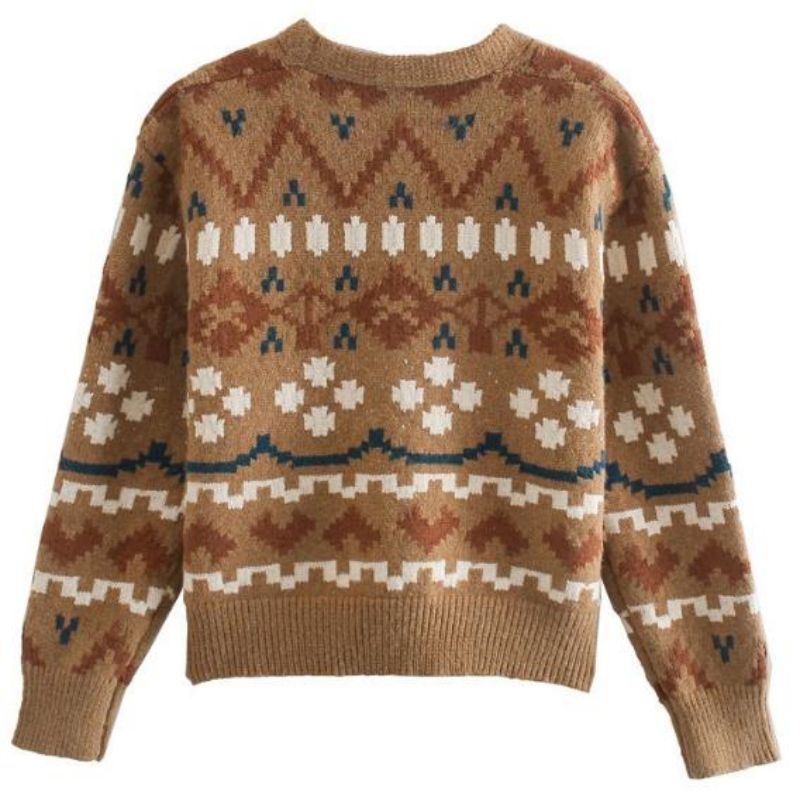 Kvinder brugerdefineret plus størrelse strikket mode jul cardigan