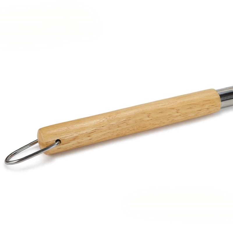 Ekstra lang 53 tommer rund aluminium pizza drejer skræl skovl til mursten ovn Køb træhåndtag