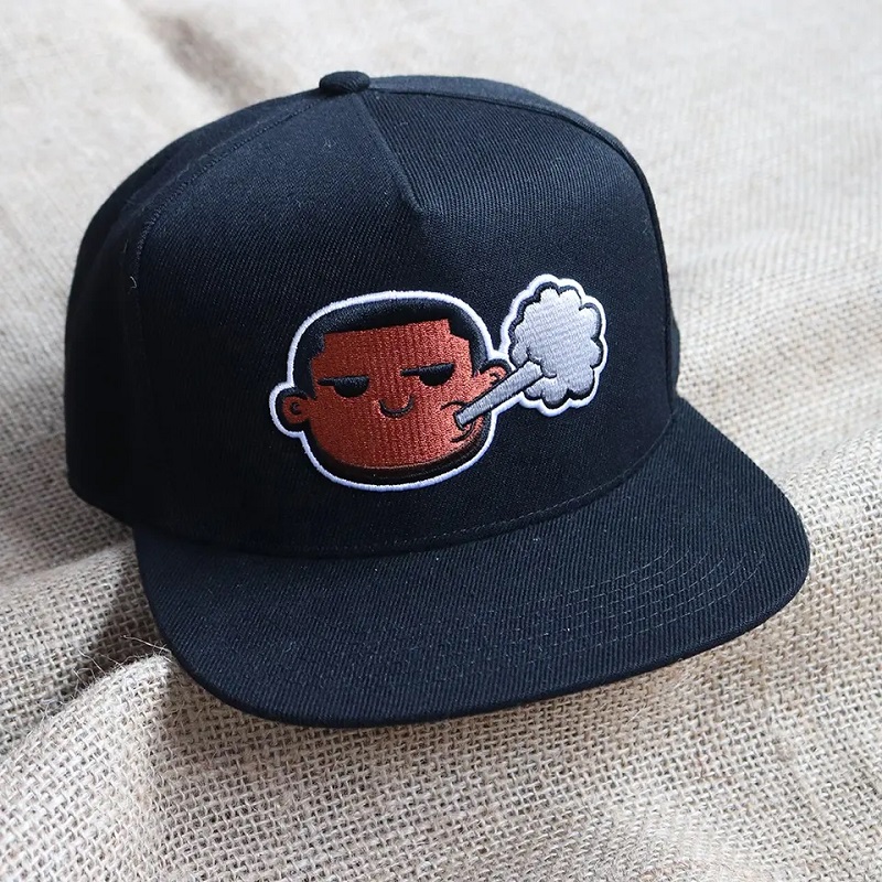 Fem panel flad Bill Visor Classic Snapback Hat Justerbar høj top ende trendy farvestil tone snapback hat cap mænd