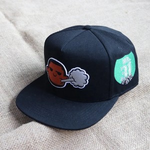 Fem panel flad Bill Visor Classic Snapback Hat Justerbar høj top ende trendy farvestil tone snapback hat cap mænd