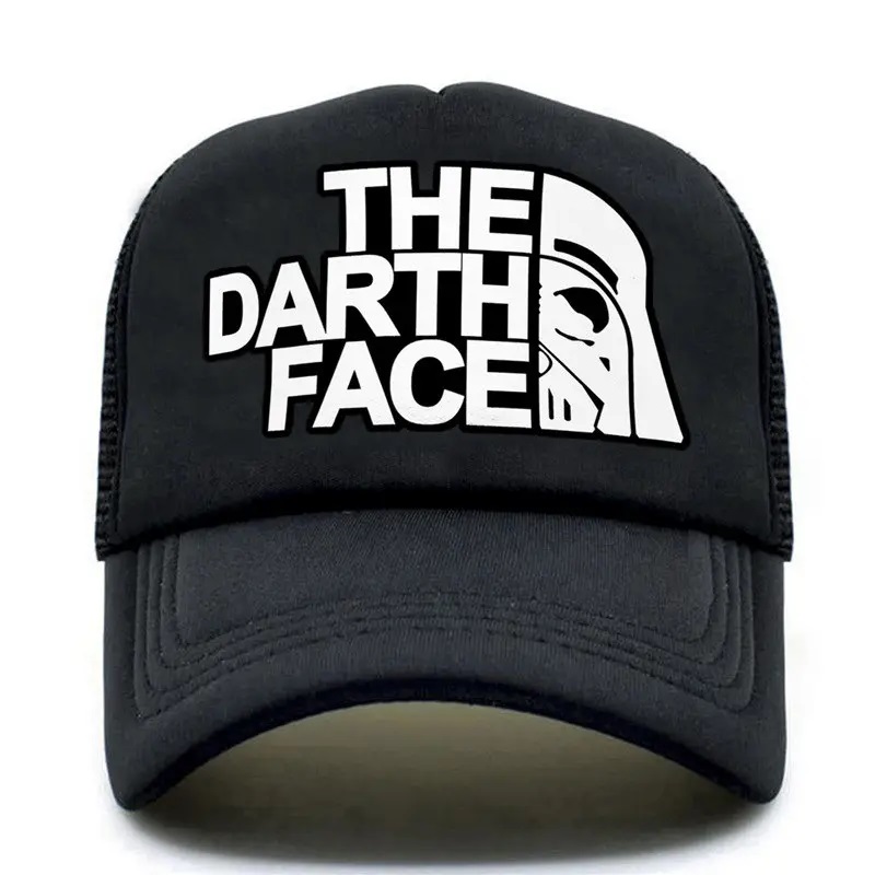 Darth Trucker Cap Star Cap Men Funny Face Hat Baseball Caps Cool Summer Mesh Net Hat til mænd