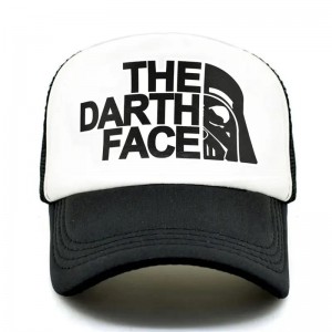 Darth Trucker Cap Star Cap Men Funny Face Hat Baseball Caps Cool Summer Mesh Net Hat til mænd