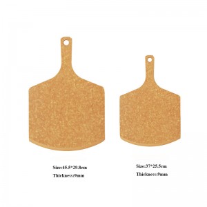 14,5 tommer 18 tommer Food Safe Fiber Wood Customized Design Pizza Cutting Board og serveringsplader Pizza Board