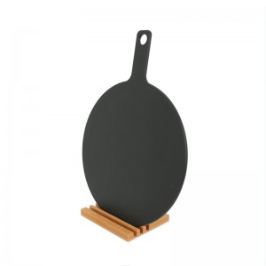 Træfiber Pizza Board Food Servering Board med håndtag Pizza Cutting Board Wood Board