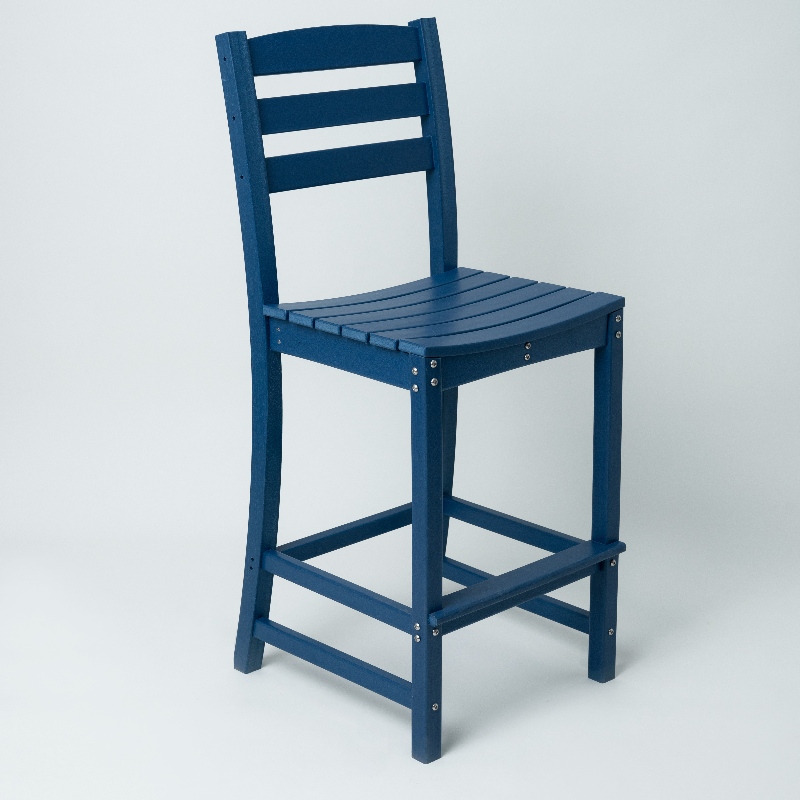 Høj adirondack stol med blå farve