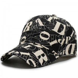 Nye brev 6-panel hatte Snapback Sports Caps Baseball Cotton Plain Hats For Men Womens
