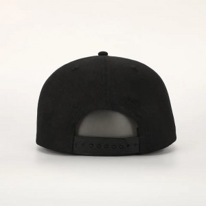 Engros brugerdefineret broderi 5 panel sort bomuld præstation sport far hat mænd kvinder golf gorras reb baseball cap