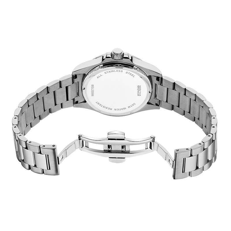 Baogela New Blue Red Water Ghost Watch Men \\\\ \'s Watch 50 meter Vandtæt rustfrit stål Strop Swiss Movement Relogio Masculino 22807