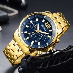 Baogela Quartz Men Gold Watch Top Brand Luxury Army Military Watch Watches Clock Men Relogio Masculino Business Wristwatch 22700