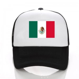 Baseball cap mexico flag print far hat kvinder mænd snapback mode hip hop rejse og fritid udendørs sports trucker hat