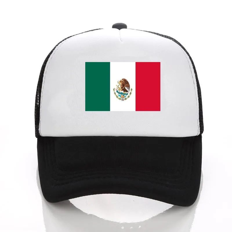 Baseball cap mexico flag print far hat kvinder mænd snapback mode hip hop rejse og fritid udendørs sports trucker hat