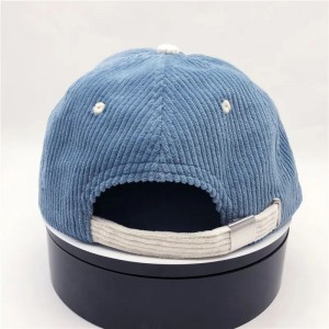 corduroy 6 panel brugerdefineret logo ustrukturerede voksne hatte corduroy far cap