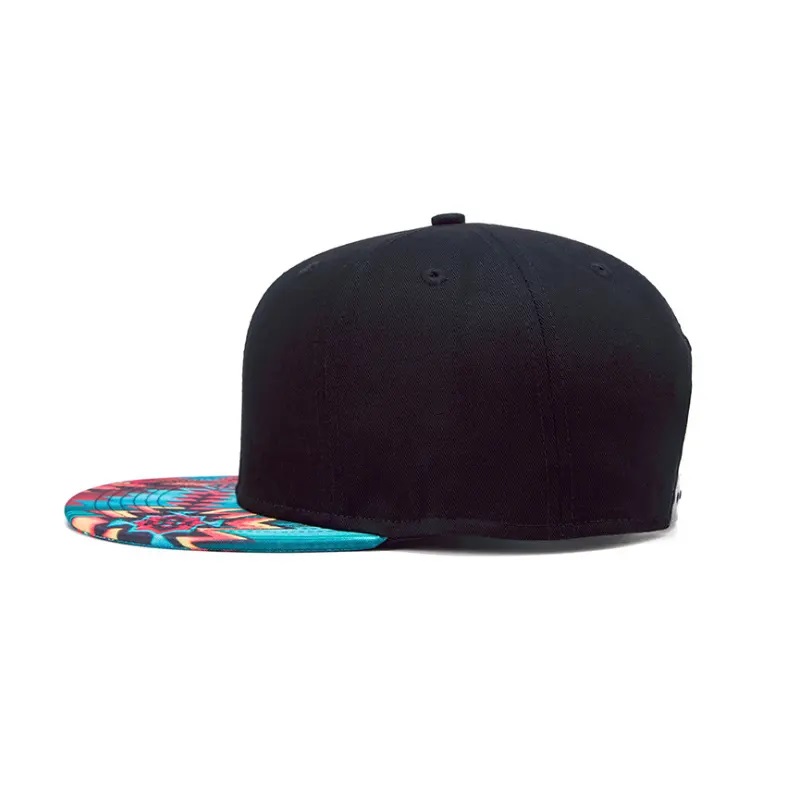 3D -udskrivning Snap Back Flat Brim Hat Street Hip Printing Flat Bill Hawaiian Hats Design Your Own Snapback Cap/hat