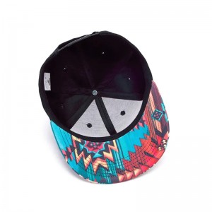 3D -udskrivning Snap Back Flat Brim Hat Street Hip Printing Flat Bill Hawaiian Hats Design Your Own Snapback Cap/hat