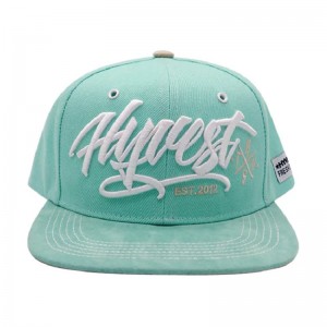 100% akryl tilpasset 3D broderede snapback hatte hætter