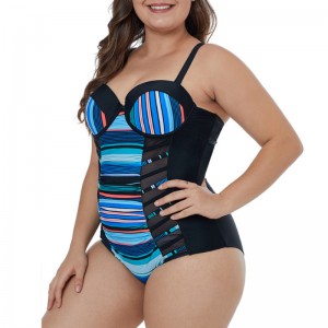 Stripe syning vises tynde badedragt