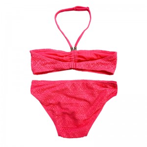 Halterneck blonder to stykker børn badedragter