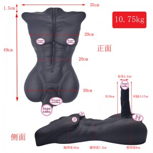 Mandlig halvkrop sex legetøjskvinder onani sexede mænd røv enorm penis pik pik kvindelig onanian realistisk dildo