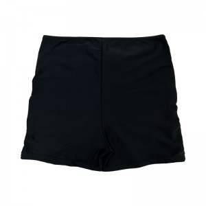 Solid plisseret plus størrelse svømmestammer