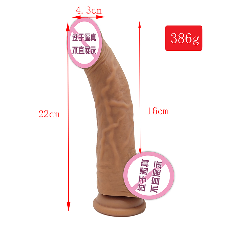 874 Realistisk dildo silikone dildo med sugekop g-spot stimulering dildoer anal sex legetøj til kvinder og par