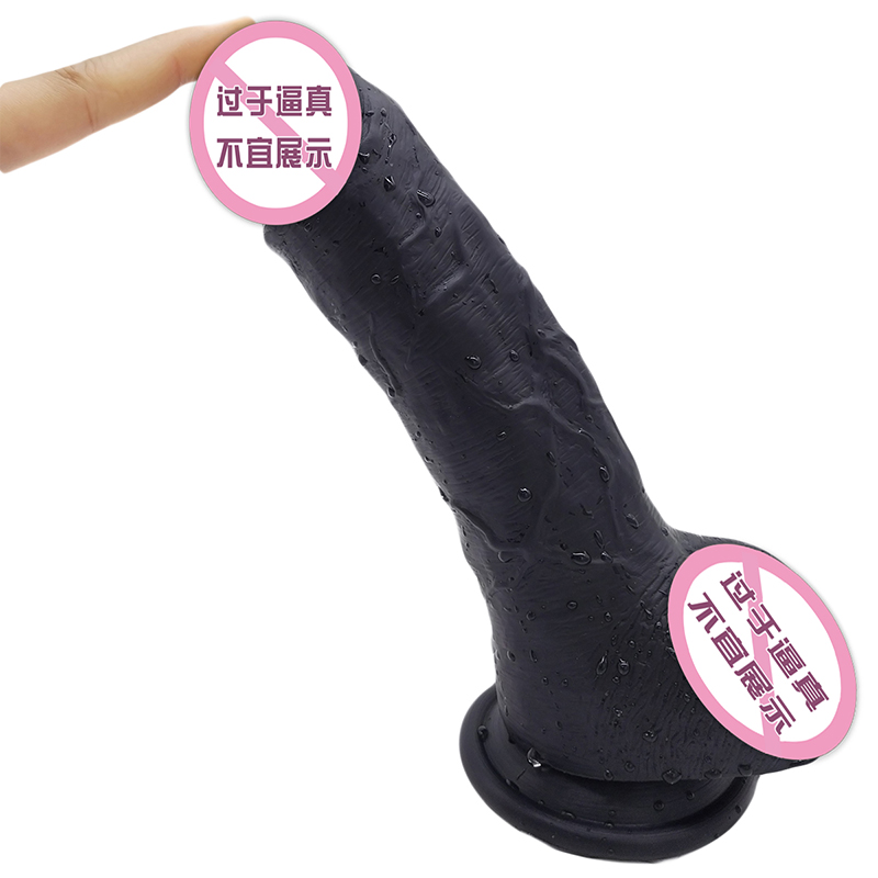 889 Super Suge Cup Kvindelig onani Dildoer Silicon Dildos Realistic Soft Kæmpe sexlegetøj Black Penis realistiske store dildoer til kvinder