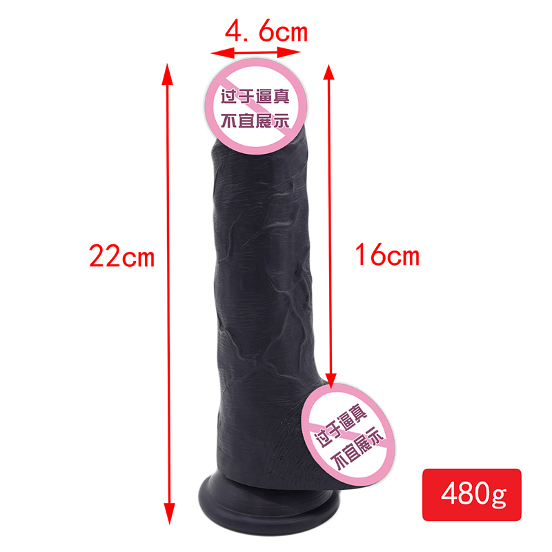 889 Super Suge Cup Kvindelig onani Dildoer Silicon Dildos Realistic Soft Kæmpe sexlegetøj Black Penis realistiske store dildoer til kvinder