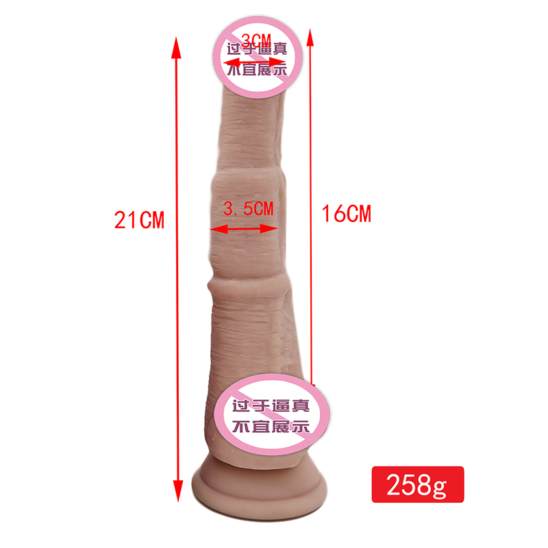 877 realistisk dildo silikone dildo med sugekop g-spot stimulering dildoer anal sex legetøj til kvinder og par