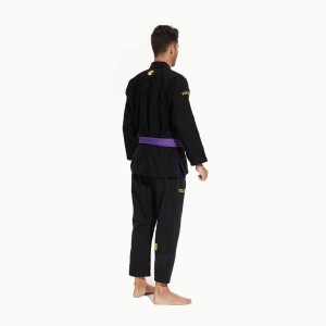 Fabriks direkte engros brugervenlig sort uniform judo-gi judo gi brasiliansk jiu jitsu gi med åndbart stof