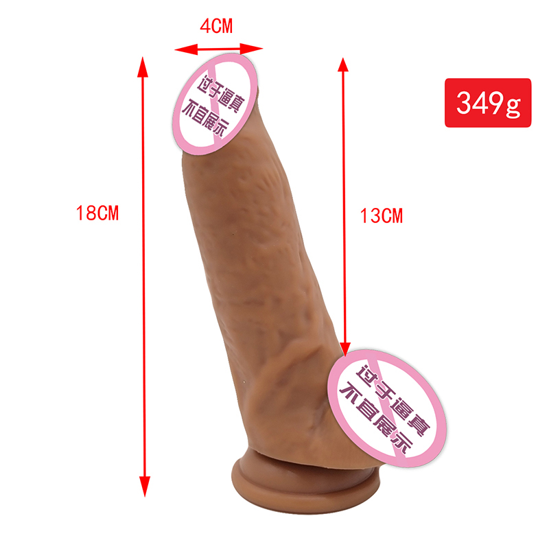 862 Realistisk dildo silikone dildo med sugekop g-spot stimulering dildoer anal sex legetøj til kvinder og par