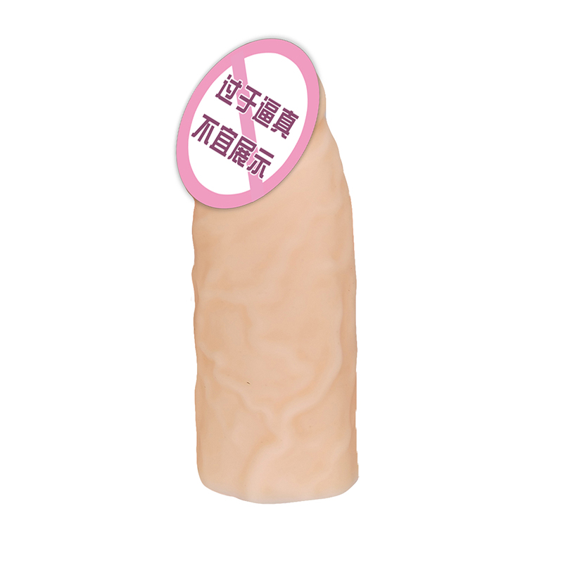 841 Realistic Penis Sleeve Penis Cover Extender Kondomer til mænd Genanvendelig Liquid Silicon Dildo Penis Sleeve Extender til mænd