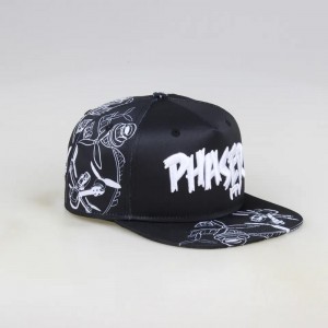 Engros mode flad brim allover sublimering trykt 5 panel brugerdefinerede snapback caps og hatte