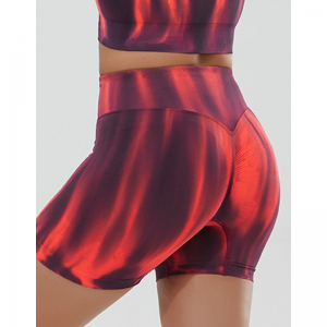 Hurtigt tør gradient sømløst yogasæt