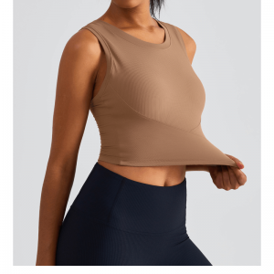 I-form i ét stykke fast kop yoga vest