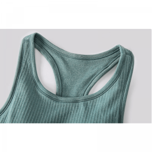 O Neck I-Shape Polstred Yoga Vest