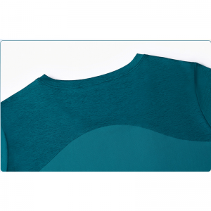 Tie split deodoriserende yoga t-shirts