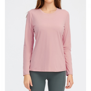 Hurtigt tør o halsbue yoga skjorter