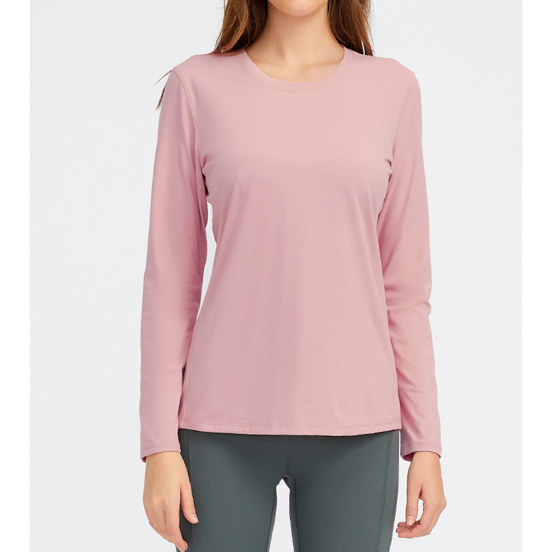 Hurtigt tør o halsbue yoga skjorter