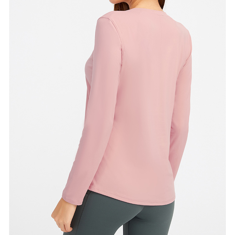 Hurtigt tør o halsbue yoga skjorter