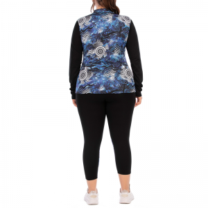 Lynlås print lomme yoga sæt