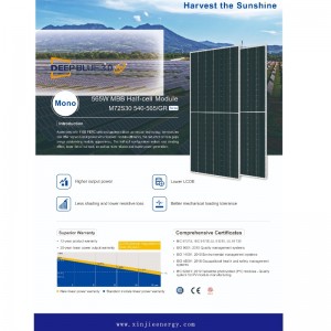 565 W M B B Fotovoltaisk solenergipanel -system online salg
