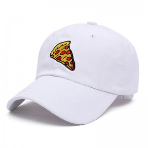 Ny pizza broderi far cap trucker bomuld hat til kvinder mænd justerbar størrelse baseball cap udendørs sport sol hat