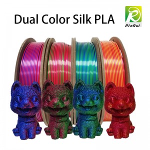Pla filament silke dobbelt farve filament, 1,75 mm 3D filament, 3D -printer filament