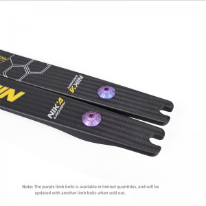 270024 Nika Archery N3 Pro Carbon Limbs ILF Target Shooting for Recurve Bow