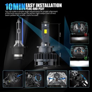 D2S/r LED forlygter pærer