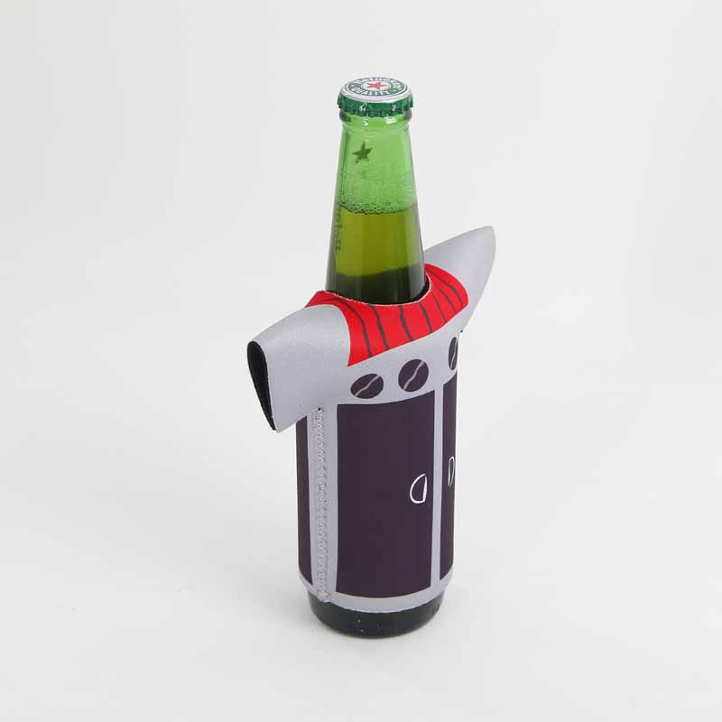 Engrossalg af høj kvalitet udskrivning jakkerneopren alkohol øl kan køligere flaske ærme indehaver dækning