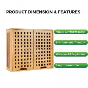 Bambus Badeværelsesskab Garderobeskabe
