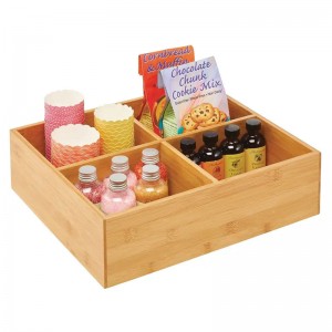 Bambus opbevaringsboks køkkenskab