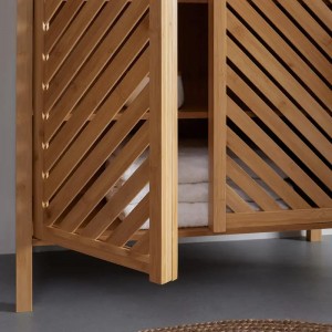 Bambus multifunktionelt opbevaringsskab